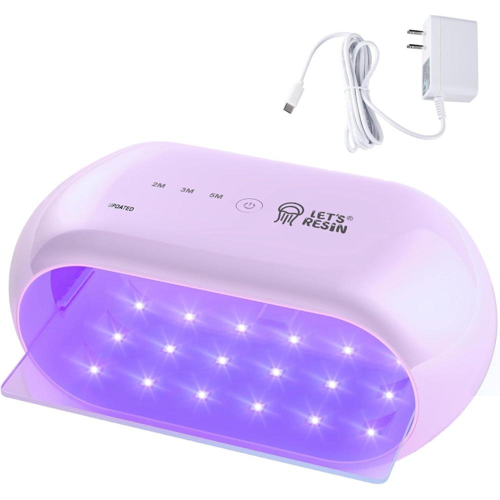 image:imageLETS RESIN UV LightTwoSided Longer time Setting2m3m5m Resin Light with 36 LED Beads Large Size UV Lamp for Resin Curing MoldsDIY Craft DecorOwn Design PatentPurple