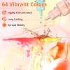Alcohol Ink for Epoxy Resin LET’S RESIN Concentrated Alcohol Ink Set, 26 Vibrant Colors Alcohol-Based Resin Ink,Alcohol Paint Resin Dye for Resin Art, Tumblers, Resin Epoxy(Each 0.35oz)(64)