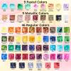Alcohol Ink for Epoxy Resin LET’S RESIN Concentrated Alcohol Ink Set, 26 Vibrant Colors Alcohol-Based Resin Ink,Alcohol Paint Resin Dye for Resin Art, Tumblers, Resin Epoxy(Each 0.35oz)(64)