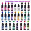 Alcohol Ink for Epoxy Resin LET’S RESIN Concentrated Alcohol Ink Set, 26 Vibrant Colors Alcohol-Based Resin Ink,Alcohol Paint Resin Dye for Resin Art, Tumblers, Resin Epoxy(Each 0.35oz)(26)