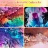 Alcohol Ink for Epoxy Resin LET’S RESIN Concentrated Alcohol Ink Set, 26 Vibrant Colors Alcohol-Based Resin Ink,Alcohol Paint Resin Dye for Resin Art, Tumblers, Resin Epoxy(Each 0.35oz)(64)