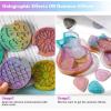 LET’S RESIN 0.08mm Holographic Glitter, Ultra Fine Glitter for Epoxy Resin/Resin Molds, Sparkle Saturated Color Pigment Powder for Nail Art, Slime, Tumbler, Hair(blue)