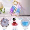LET’S RESIN 12 Colors UV Resin, Ultraviolet Clear, Odorless & Low Shrinkage UV Resin Kit for Crafts, Jewelry Making, Decoration(20g Each)