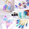 LET’S RESIN 12 Colors UV Resin, Ultraviolet Clear, Odorless & Low Shrinkage UV Resin Kit for Crafts, Jewelry Making, Decoration(20g Each)