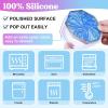 LET’S RESIN 18 Pcs Coaster Resin Molds Silicone, Coaster Molds with Round Square Octagon Shape Holder Molds for Epoxy Resin, DIY Art Craft Cup Mats