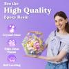 LET’S RESIN 2 Part Resin and Hardener 34oz, Bubble Free & Crystal Clear Epoxy Resin for Beginners, Low Odor, Anti-Yellowing Casting Resin for Craft, Casting Molds, Jewelry, Art, Easy to Mix 1:1 Ratio(64oz)