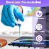 LET’S RESIN 2 Part Resin and Hardener 34oz, Bubble Free & Crystal Clear Epoxy Resin for Beginners, Low Odor, Anti-Yellowing Casting Resin for Craft, Casting Molds, Jewelry, Art, Easy to Mix 1:1 Ratio(64oz)