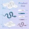 LET’S RESIN 2Pcs Snake Resin Molds, Flexible 3D Snake Silicone Molds(Large & Small), Effortless Demolding Animal Epoxy Molds for DIY Art, Home Decor, Serpent Lovers Gifts(Snake)