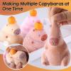 LET’S RESIN 4 Pcs Chicks Silicone Molds for Taba Squishy, Cute Animal Molds for Squishy Maker, Resin Casting, Effortless Demolding for Stress Relief DIY Decompression Gift Home Decor(Capybara)