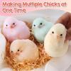 LET’S RESIN 4 Pcs Chicks Silicone Molds for Taba Squishy, Cute Animal Molds for Squishy Maker, Resin Casting, Effortless Demolding for Stress Relief DIY Decompression Gift Home Decor(Chicks)