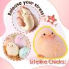 LET’S RESIN 4 Pcs Chicks Silicone Molds for Taba Squishy, Cute Animal Molds for Squishy Maker, Resin Casting, Effortless Demolding for Stress Relief DIY Decompression Gift Home Decor(Chicks)