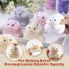 LET’S RESIN 4 Pcs Chicks Silicone Molds for Taba Squishy, Cute Animal Molds for Squishy Maker, Resin Casting, Effortless Demolding for Stress Relief DIY Decompression Gift Home Decor(Hamster)
