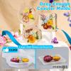 LET’S RESIN 4Pcs Resin Coaster Molds, Druzy Geode Agate Silicone Coaster Molds for Epoxy Resin, 5Inches Large Mould for DIY Art Craft Cup Mats, Durable and Flexible Moulds(6 cavity)