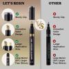 LET’S RESIN 6Pcs Mirror Chrome Markers,3 Sizes Shiny Chrome Paint Pen with Large Barrel, Quick Dry Oil-based Silver & Gold Markers for Metal, Resin,Model Painting,Marking,DIY Art & Jewelry Repair Kit(3pcs)