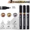 LET’S RESIN 6Pcs Mirror Chrome Markers,3 Sizes Shiny Chrome Paint Pen with Large Barrel, Quick Dry Oil-based Silver & Gold Markers for Metal, Resin,Model Painting,Marking,DIY Art & Jewelry Repair Kit(3pcs)