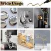 LET’S RESIN 6Pcs Mirror Chrome Markers,3 Sizes Shiny Chrome Paint Pen with Large Barrel, Quick Dry Oil-based Silver & Gold Markers for Metal, Resin,Model Painting,Marking,DIY Art & Jewelry Repair Kit(3pcs)