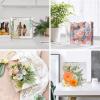 LET’S RESIN 8Pcs Resin Molds Silicone,Deep Epoxy Resin Molds for Flower Bouquet Preservation,Large Silicone Molds for Resin Casting Craft Including Square Hexagon Heart Resin Mold(Square)