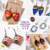 LET’S RESIN All-Inclusive Keychain Making Kit, 12-Color UV Resin with Keychain Molds Silicone, UV Light, 6 Styles Flower and Heart Open Bezels for Resin, Jewelry Making Kit for Beginners, Craft Decor(250g Jewelry Making Kit)