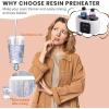 LET’S RESIN Auto Resin Preheater, Accurate Temp Control Resin Warmer, with LCD Display, Timer, Reduce Bubble and Thins Viscosity, for 8,16,32oz Epoxy Résin, UV Résin, Silicone Rubber