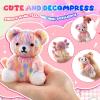 LET’S RESIN Bear and Axolotl Molds for Taba Squishy, Cute Crochet-Texture Animal Silicone Molds, Thick and Flexible Mould for Creating Unique Squishies, Ideal Gifts for Your Family