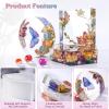 LET’S RESIN Bookends Resin Molds, 1 Pair Geode Book Organize Moulds Silicone Large, Crystal Epoxy Resin Molds for Books, Desktop Organizer, Office Home Decoration, Gift(Round Square Mold)