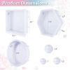 LET’S RESIN Bookends Resin Molds, 1 Pair Geode Book Organize Moulds Silicone Large, Crystal Epoxy Resin Molds for Books, Desktop Organizer, Office Home Decoration, Gift(Round Square Mold)