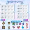 LET’S RESIN Cabochon Gems Resin Molds, 36 Cavities UV Resin Jewelry Making Kit with 16 PCS Metal Pendants Trays,Silicone Molds for Pendants,Earrings,Necklace