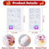 LET’S RESIN Christmas Resin Molds Silicone, 3 Sizes Standing Reindeer Silicone Resin Molds, Christmas Ornament Resin Molds for Family Christmas Decoration,Gifts,Table Place Names,Winter Parties
