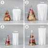 LET’S RESIN Cone Silicone Molds, 4 Pcs Holder for Epoxy Resin, Pyramid Molds for DIY Ring Stand, Jewelry Display, Wedding Gift