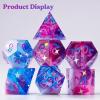 LET’S RESIN Dice Resin Molds Silicone, DND Dice Epoxy Resin Molds with 7 Standard Polyhedral Stereoscopic Dice Cavities, Silicone Molds for Epoxy Resin, DIY Dices Making, Table Board Game(Dice Mold)