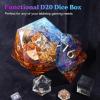 LET’S RESIN Dice Resin Molds Silicone, DND Dice Epoxy Resin Molds with 7 Standard Polyhedral Stereoscopic Dice Cavities, Silicone Molds for Epoxy Resin, DIY Dices Making, Table Board Game(Dice Box Mold)
