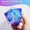 LET’S RESIN Dice Resin Molds Silicone, DND Dice Epoxy Resin Molds with 7 Standard Polyhedral Stereoscopic Dice Cavities, Silicone Molds for Epoxy Resin, DIY Dices Making, Table Board Game(Dice Box Mold)