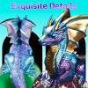 LET’S RESIN Dragon Resin Molds, Dragon Figurines Epoxy Resin Molds with Egg Base, 3D Animal Silicone Molds for Resin Crafts, DIY Home Desk Decor & Gifts