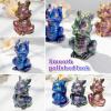 LET’S RESIN Dragon Resin Molds, Hear, Speak, See No Evil 3 Pcs Dragon Epoxy Resin Molds, Lively 3D Animal Silicone Molds for Epoxy Resin, Art Craft, Gift