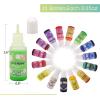 LET’S RESIN Epoxy Resin Dye,15 Color Translucent Epoxy Resin Pigment,Odorless Concentrated Resins Paint Each 0.35oz,Liquid Resin Colorant for Resina Coloring,Resins Molds