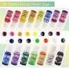 LET’S RESIN Epoxy Resin Dye,15 Color Translucent Epoxy Resin Pigment,Odorless Concentrated Resins Paint Each 0.35oz,Liquid Resin Colorant for Resina Coloring,Resins Molds