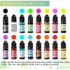 LET’S RESIN Epoxy Resin Paint Pigment 16 Color Concentrated Liquid Epoxy Resin Dye, Colorant for Resin Coloring, Resin Jewelry, Resin Art Crafts DIY Making (Each 0.35oz)