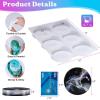 LET’S RESIN Extra Deep Resin Coaster Molds Silicone, 4 Inches Large 6 Cavity Silicone Molds for Resin, Round Epoxy Coaster Molds for Cups Mats, DIY Craft(13.7 x 9.8 x 0.82 inches)