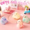 LET’S RESIN Flex Rubber for Taba Squishy Kit, All-in-one Beginner Kit for Squishy Maker, with 16oz Silicone Gel, Hamster/Capybara/Rabbit/Chick Silicone Molds, Color Paste, Flocking Powder, Ideal Gifts