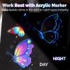 LET’S RESIN Glow in the Dark Acrylic Paint,14 Bright Colors Each 60ml/2oz Blacklight Paint Set,Neon Paint with Brushes,Knives,Palette, UV Fluorescent Craft Paint for Painting,Easter,Halloween Party Decor