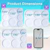 LET’S RESIN Keychain Resin Molds Silicone with Hole, 16 Cavities UV Resin Jewelry Pendant Mold for Beginner, Epoxy Resin Molds for Keychain Pendant Jewelry Making(Round Keychain Molds)