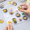 LET’S RESIN Keychain Resin Molds Silicone with Hole, 16 Cavities UV Resin Jewelry Pendant Mold for Beginner, Epoxy Resin Molds for Keychain Pendant Jewelry Making(Geometric Keychain Molds)