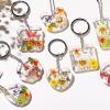 LET’S RESIN Keychain Resin Molds Silicone with Hole, 16 Cavities UV Resin Jewelry Pendant Mold for Beginner, Epoxy Resin Molds for Keychain Pendant Jewelry Making(Geometric Keychain Molds)