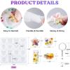 LET’S RESIN Keychain Resin Molds Silicone with Hole, 16 Cavities UV Resin Jewelry Pendant Mold for Beginner, Epoxy Resin Molds for Keychain Pendant Jewelry Making(Geometric Keychain Molds)