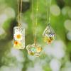 LET’S RESIN Keychain Resin Molds Silicone with Hole, 16 Cavities UV Resin Jewelry Pendant Mold for Beginner, Epoxy Resin Molds for Keychain Pendant Jewelry Making(Geometric Keychain Molds)