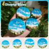 LET’S RESIN Keychain Resin Molds Silicone with Hole, 16 Cavities UV Resin Jewelry Pendant Mold for Beginner, Epoxy Resin Molds for Keychain Pendant Jewelry Making(Round Keychain Molds)