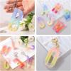 LET’S RESIN Large Alphabet Mold with Hole, Reversed Alphabet Letter Resin Molds Silicone with 30 Jump Rings, 30 Key Rings, Epoxy Molds for Keychain Making(15.3″X8.9″)(Letter with Hole)