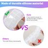 LET’S RESIN Large Tic Tac Toe Resin Mold 2Pcs, Tic Tac Toe Molds for Resin Casting, Large Epoxy Resin Silicone Molds for DIY Tabletop Board Game,Travel Game(Domino Mold)