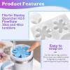 LET’S RESIN Name Plates Resin Molds for 20oz/30oz & 40oz Lid, 16 Cavities 2Pcs Silicone Name Tag Molds for Tumbler Cup Lid, Epoxy Resin Molds for Stanley Cups, Keychain, Resin Art
