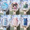 LET’S RESIN Name Plates Resin Molds for 20oz/30oz & 40oz Lid, 16 Cavities 2Pcs Silicone Name Tag Molds for Tumbler Cup Lid, Epoxy Resin Molds for Stanley Cups, Keychain, Resin Art